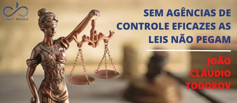 Sem agências de controle eficazes as leis não pegam - João Cláudio Todorov